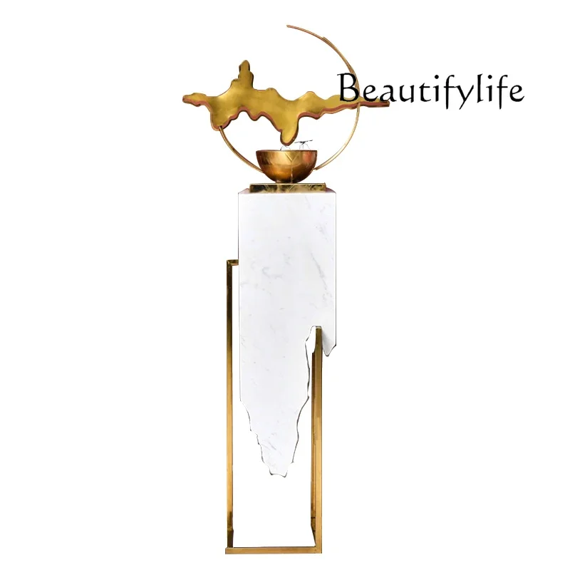 BJ New Chinese-style Living Room Interior Simple Decoration Lucky Home Floor Running Water Ornament Light Luxury Circulating Wat