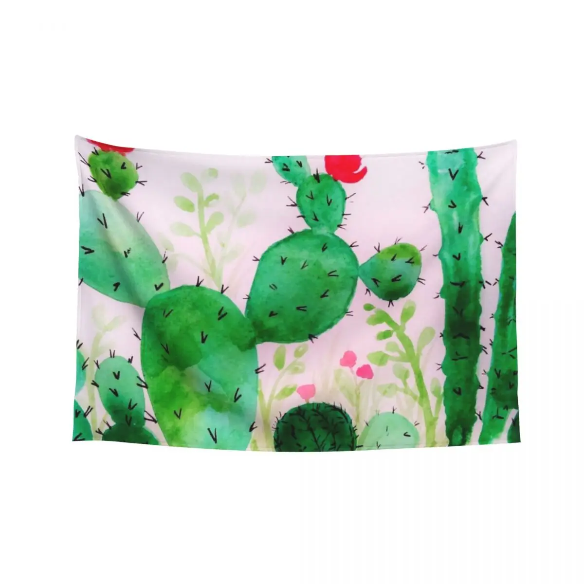 

Flowering Cactus Tapestry Room Design Home Decor Aesthetic Room Decor For Girls Tapestry