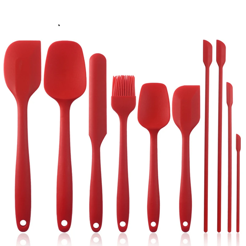 

10pcs Mini Silicone Baking Spatula Shovels Set Kitchenware DIY Cake Tools Food Grade Dessert Honey Bread Spatula Kits