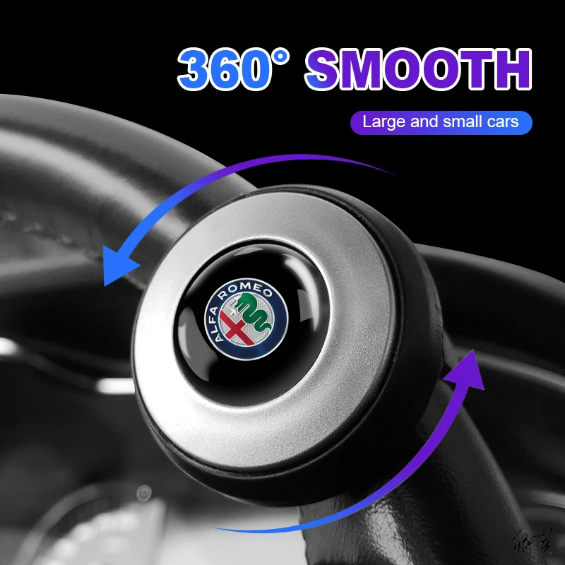 Car Steering Wheel Booster 360 Degree Rotation Steering Wheel Knob Ball For Alfa Romeo 159 147 156 Giulietta MiTo Nheadrest