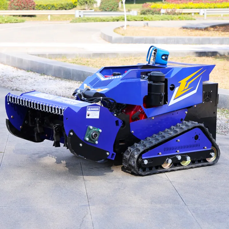 

Customized tracked lawn mower for overgrown land grass, remote-controlled lawn mower