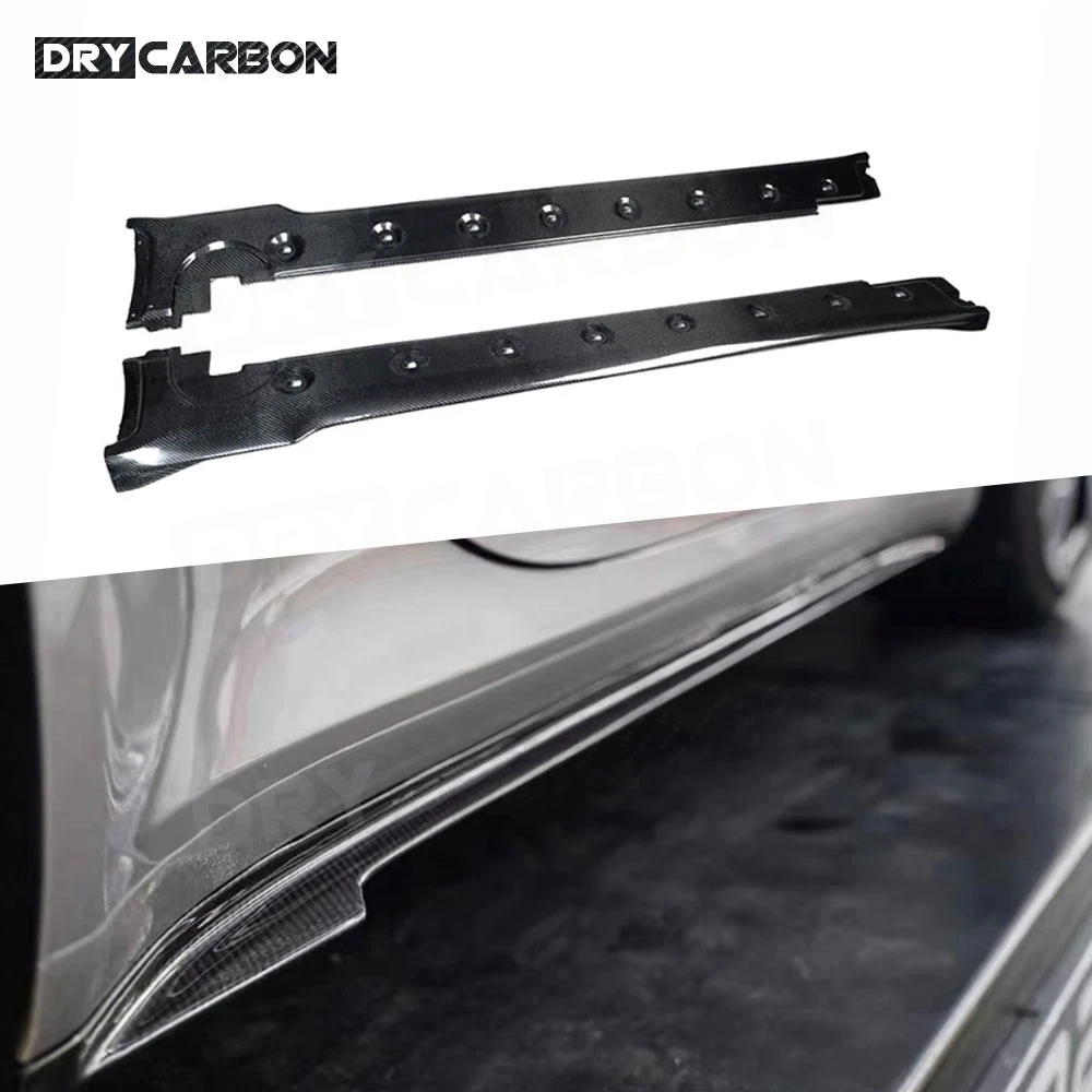 

Car Carbon Fiber Side Skirt Rocker Panels Spolier Body Kit Extension FRP Side Guard Accessories For Porsche 911 992 2022+