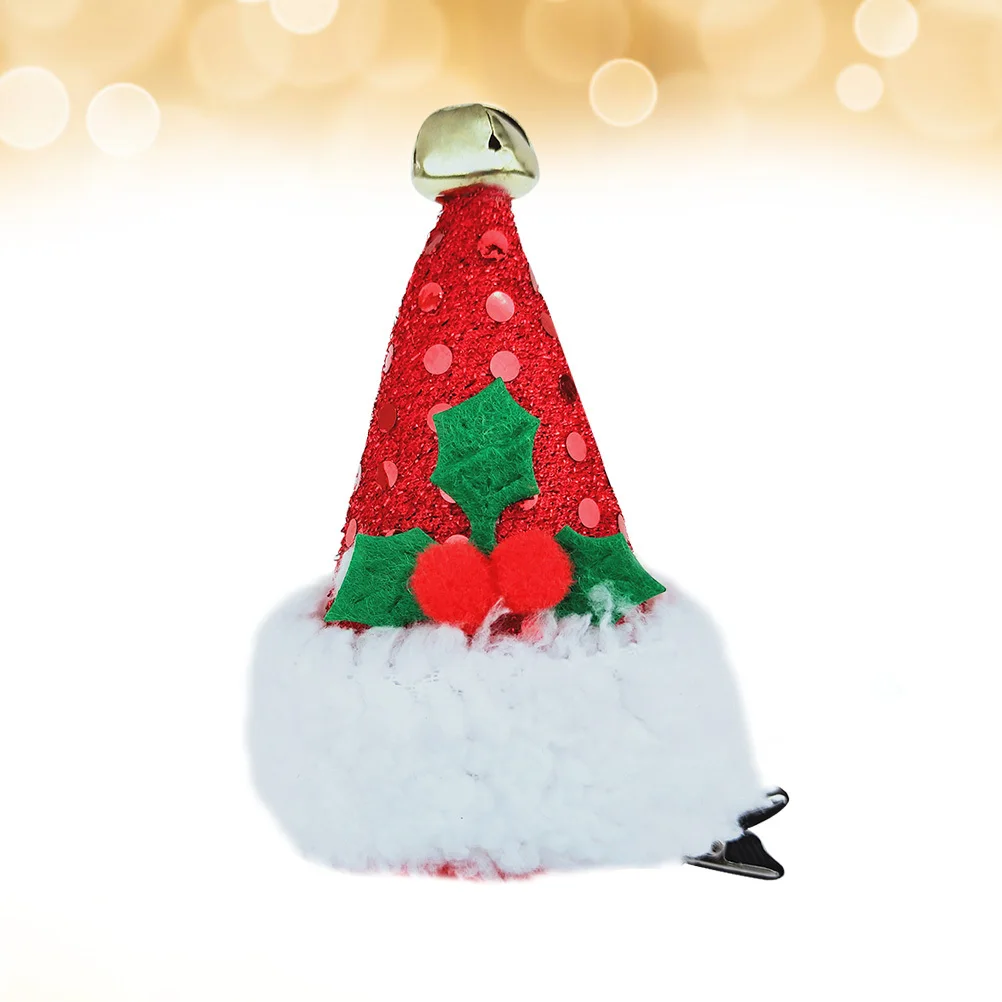 

Santa Hat Hair Clips Sequin Red Alligator Clip Christmas Party Hair Accessories Cute Gift for Girls Christmas Hairpins