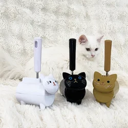 1 handle+7 roll of paper Hair Sticker Drum Tearable Hair Sticker God Bed Clothes Roller Brush Replacement Roll Paper Hair