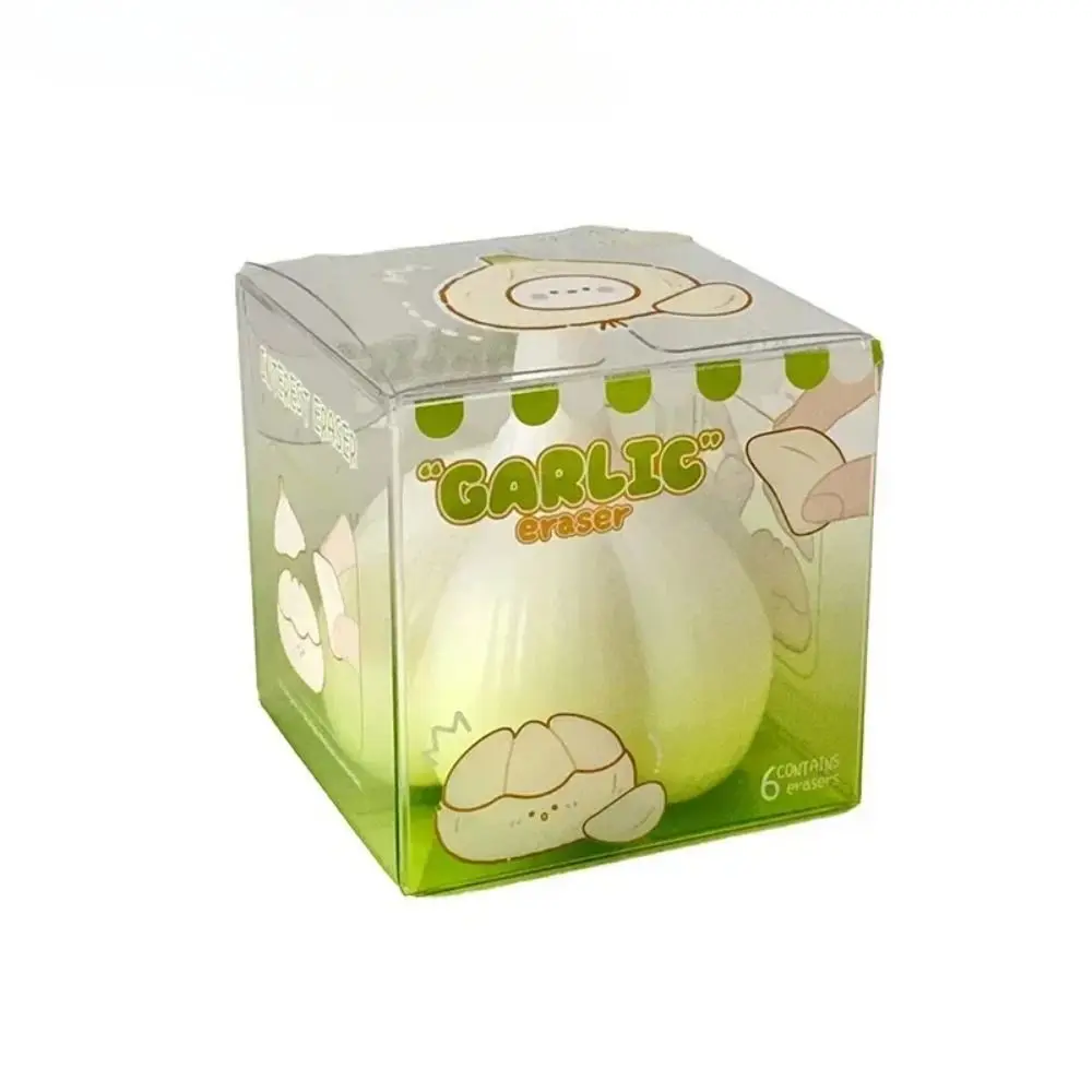 Lovely Design Garlic Rubber Eraser Imitation Garlic Funny Shape Writing Drawing Erasers Cute Set Office Supplies Office Use