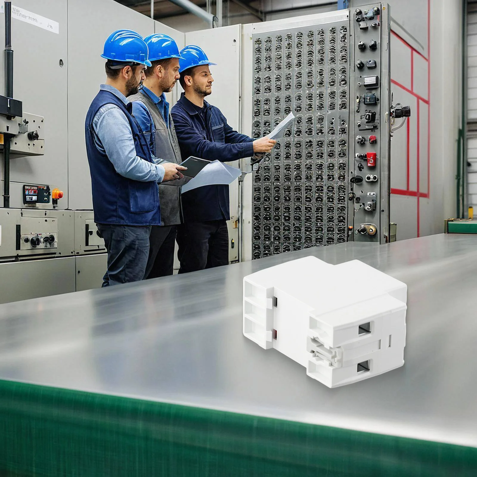 63A 230V 3IN1 Display Din Rail Protective Device Adjustable Over Voltage Current Under Voltage Relay for Power Management
