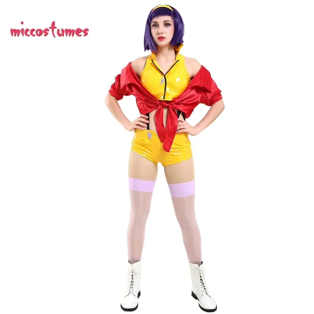 

Women's Anime Faye Cosplay Costume with Headband and Socks for Woman Halloween cosplay Outfit