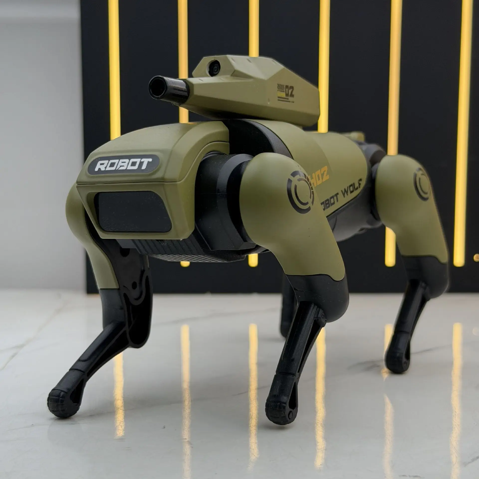 Walking Machinery Wolf Technology Machine Simulation Alloy Touchable Sound Light Sound Effects Walkable Toys Electronic Pets
