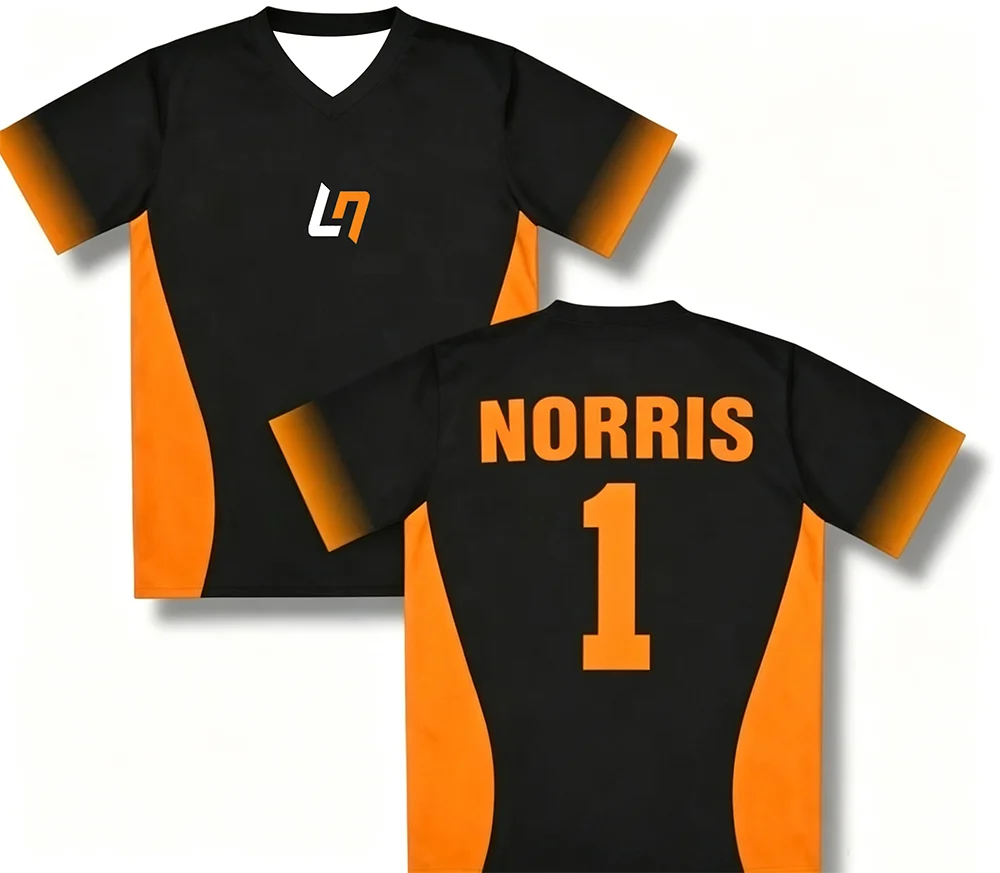 LN 2026 Drivers World Champion T Shirt #1 Racing Winner Tee Motorsport Fan Gear Casual Top Competition Outfit Unisex Mesh Jersey