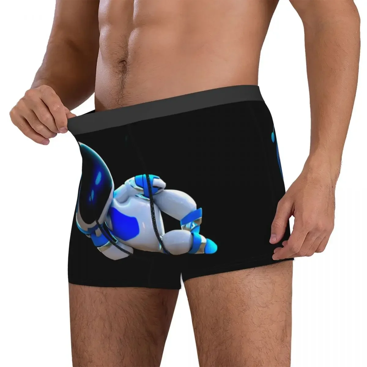 Calzoncillos Boxer cortos Astrobot, bragas para dormir, ropa interior transpirable para hombre, regalos para novio