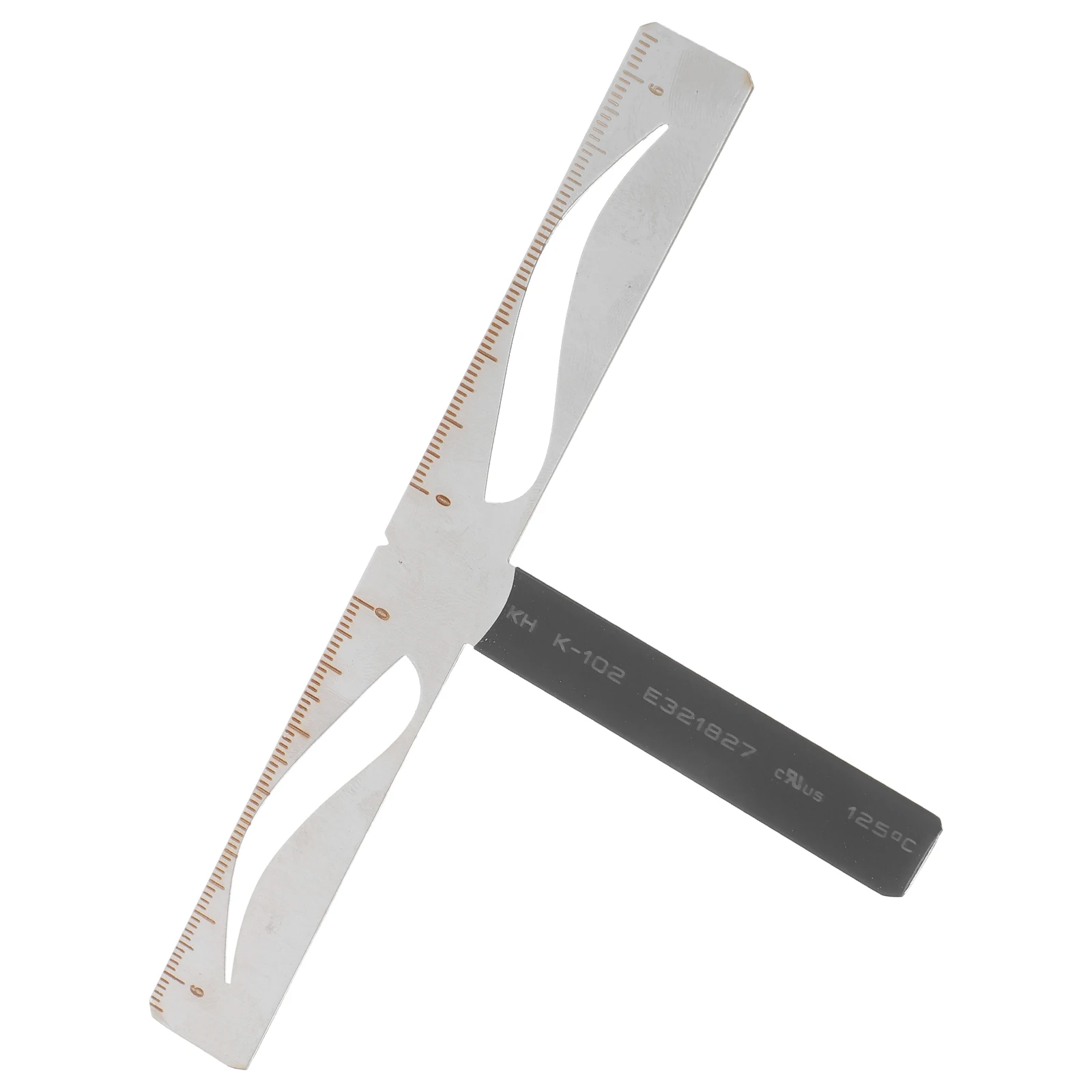 Wenkbrauw positionering liniaal Mapping stencil meetinstrument wenkbrauw liniaal wenkbrauw stencils kit vormige stencil draagbare make-up borstel