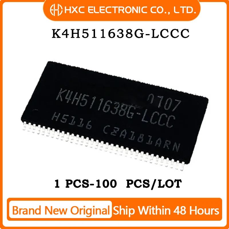 

1PCS/10PCS/50PCS/100PCS K4H511638G-LCCC K4H511638G TSSOP Brand New Original IC CHIP