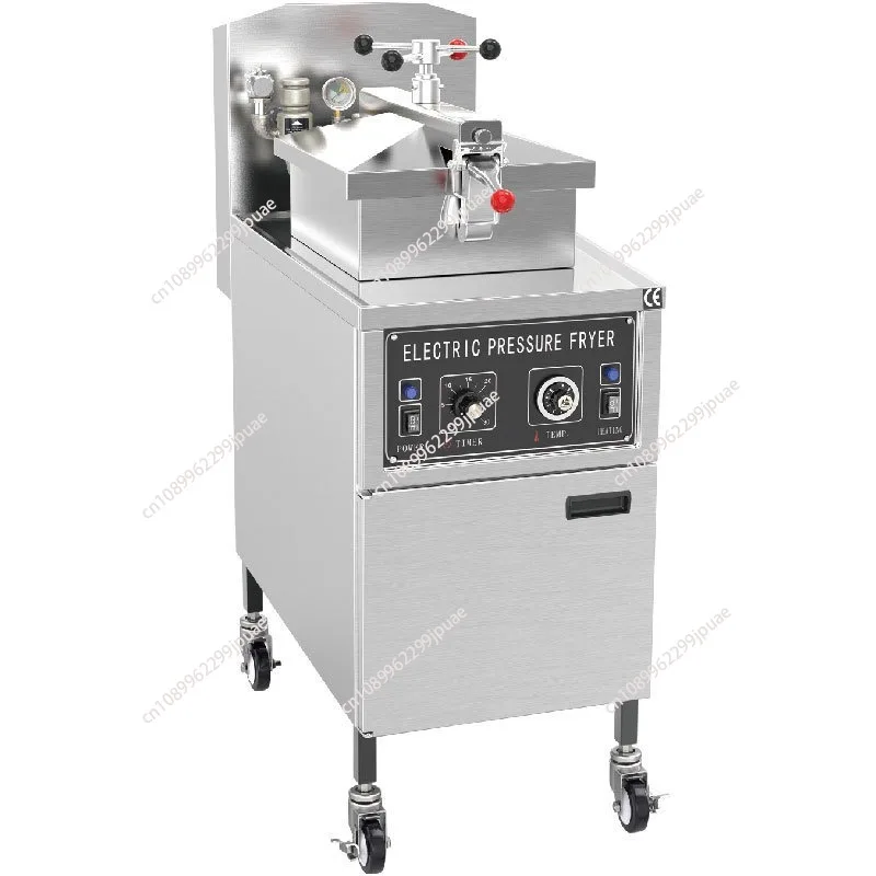 Electric Control Commercial Deep Chicken Fryer With Oil Filter Cart   sea transportation