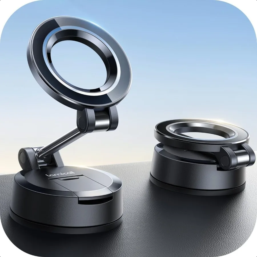 Крепление для телефона для автомобиля [мощная присоска 70 фунтов] для автомобильного крепления Magsafe 360, регулируемая присоска, крепление для телефона, приборная панель, лобовое стекло