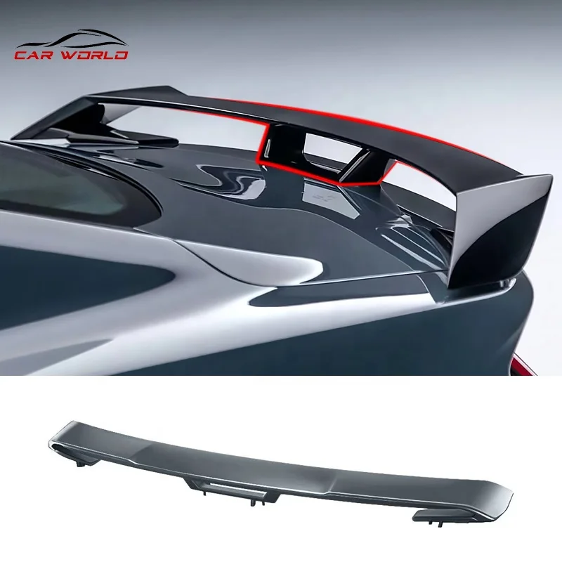 High Material Car Spoiler For 2024 Mustang Car Rear Spoiler For 2024 Ford Mustang ABS Plastic Material No color