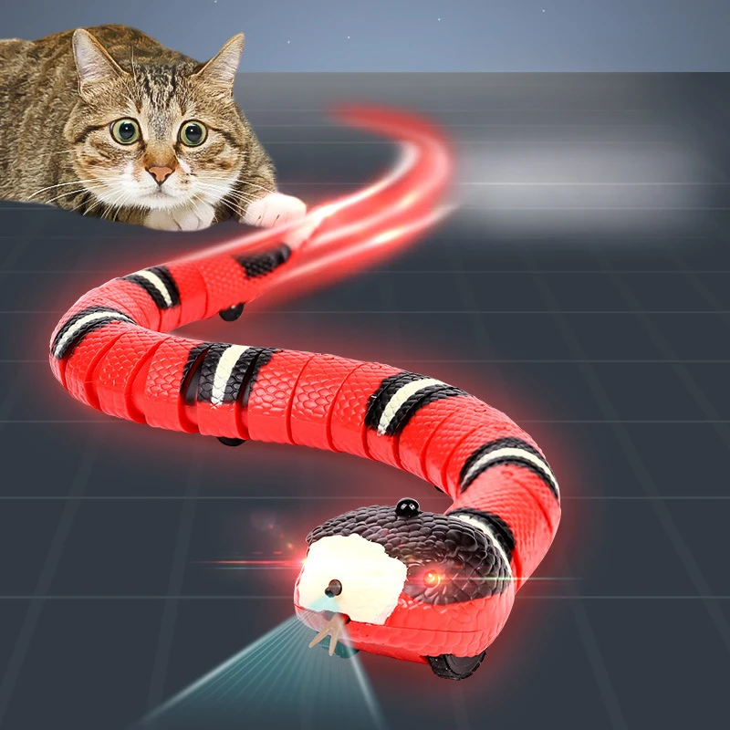 

Pet Cat Toy Electric Induction Simulation Obstacle-avoiding Snake Self-amusement Amusement Stick Usb Charging