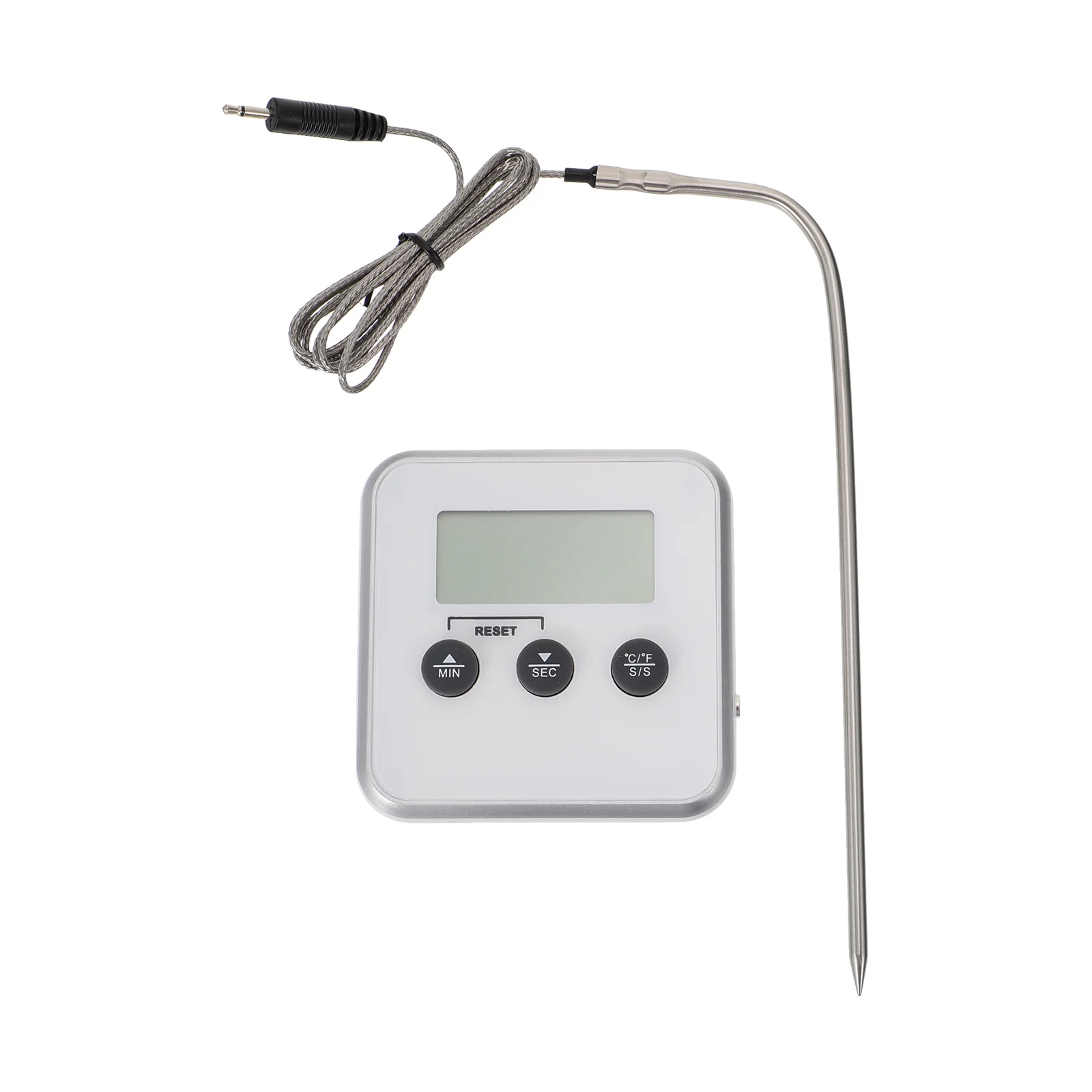 

Bbq Thermometer Magnetic Food Thermometer Timing Temperature Alarm Cooking Grilling Baking Tool Digital Meat Probe Waterproof