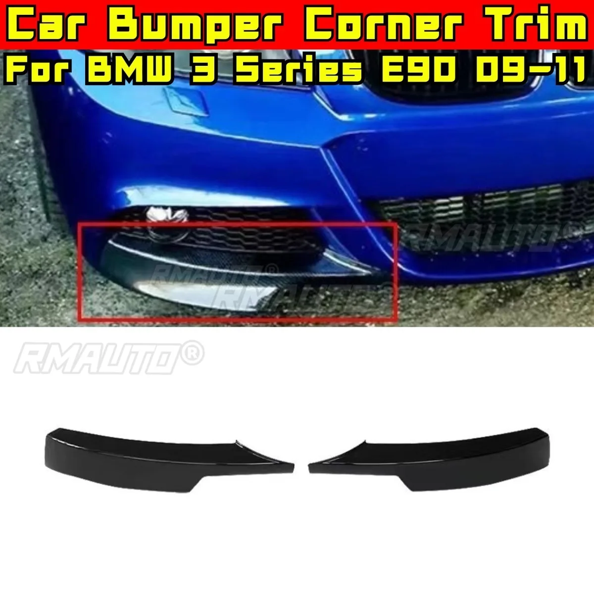 

Передний бампер автомобиля, разветвитель, диффузор, спойлер, комплект кузова для BMW 3 серии E90 Sport MT 2009-2011, защита бампера, угловая накладка