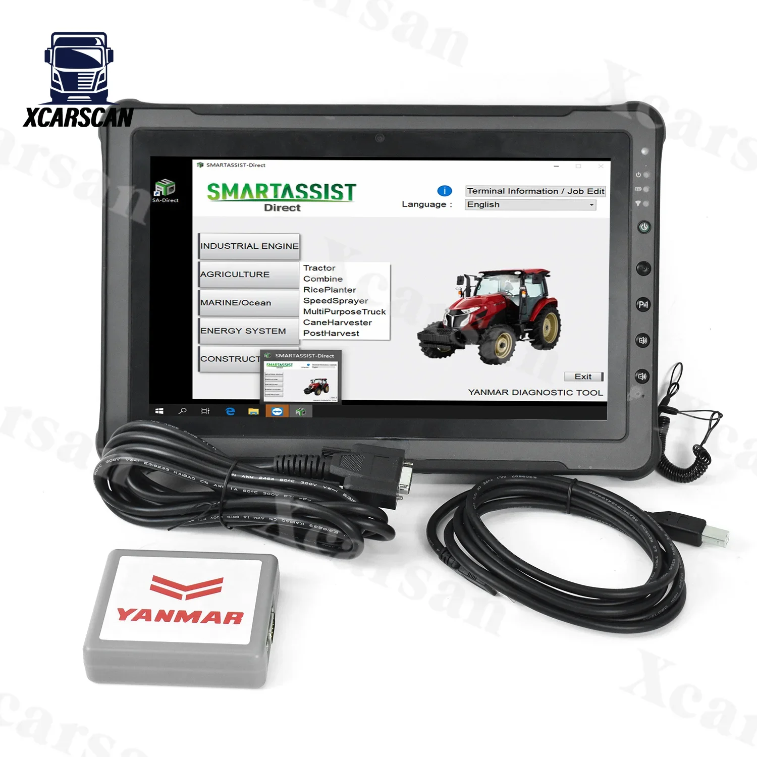 Getac F110 Table For YANMAR (YEDST) Diagnostic Servie Tool Generator Diesel Engine Construction equipmen Yanmar diagnostic tools