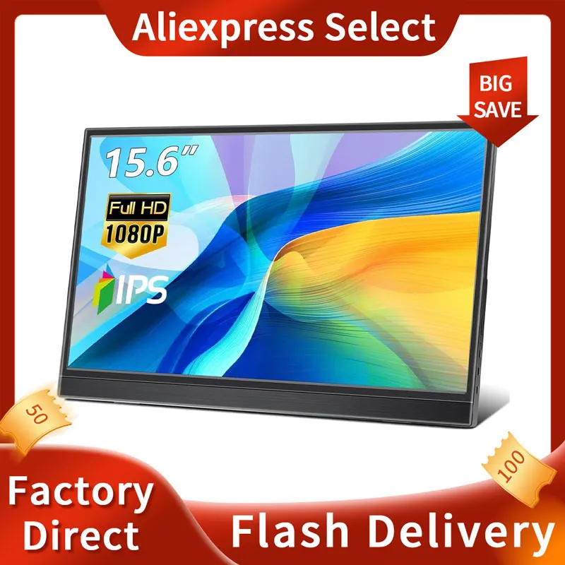 156inch-portable-monitor-type-c-gaming-monitor-with-built-in-speaker-stand-and-ultra-slim-external-suitable-for-mac-smartphone