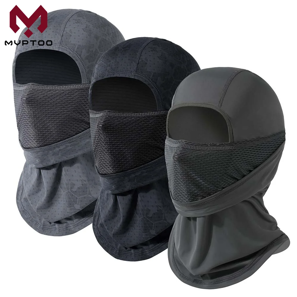 Cagoule respirante intégrale anti-UV, cache-cou pour casque de moto, coupe-vent, pour ski, cyclisme, course à pied