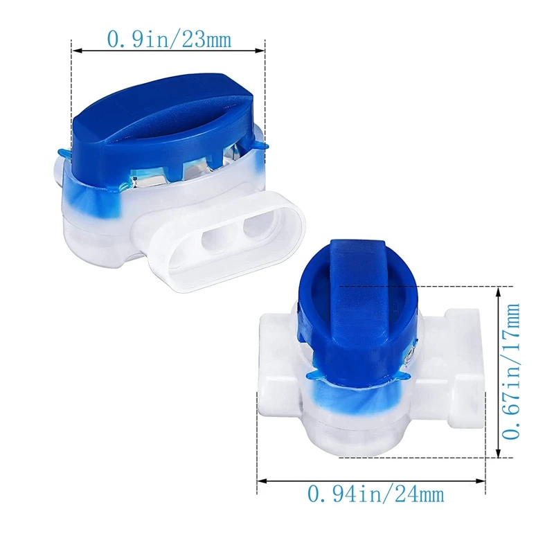 18 Pack Electrical IDC 314-BOX Pigtail 3 Wire Connectors For 22-14 AWG Cables, Robotic Lawn Mowers