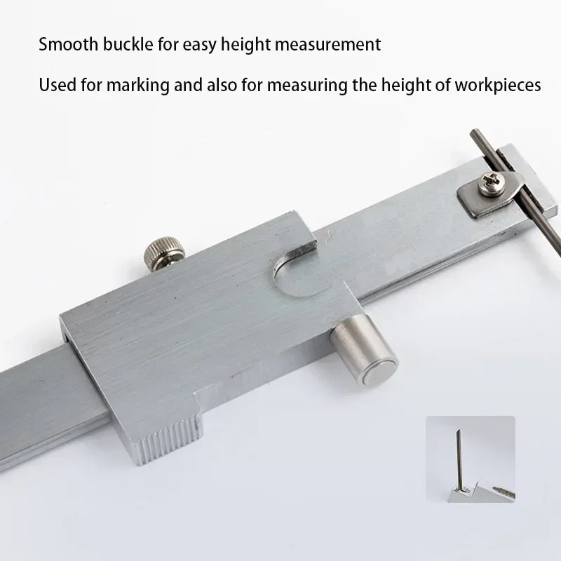 0-200mm/0-300MM/0-400MM/0-500MM Marking Vernier Caliper Scriber Stainless Steel Gauging Ruler Measuring Instrument Tools