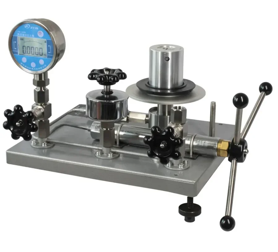 

China Upgraded VersionPiston Type Pressure Gauge Dead Weight Tester 600bar