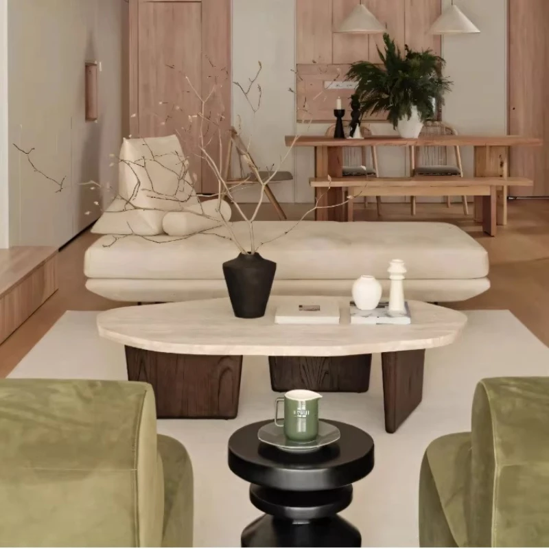 Mesa de centro de designer para sala de estar, decoração simples italiana, mesa de centro moderna, estilo nórdico, móveis para casa