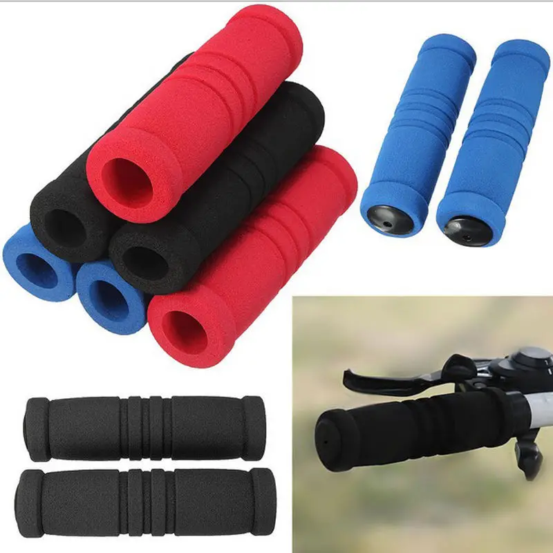 AliExpress WYMECT NEWEST Bicycle Foam Handlebar Grips Colorful Handlebar Grips Sponge Grips Memory Handlebar Grips With Plugs Foam Handlebar Grips