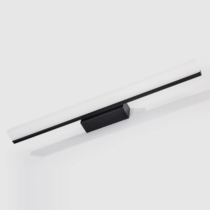 QLTEG Led Wall Lights Bathroom Vanity Light AC85 - 265V Indoor Modern Wall Sconces Black LED Mirror Wall Lamps Fixtures White