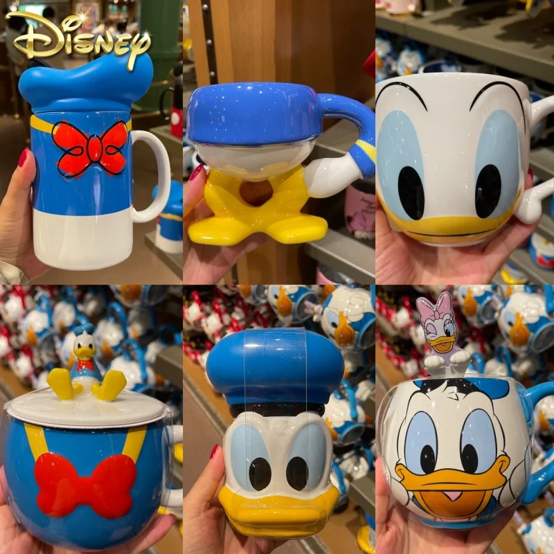 Disney Donald Duck Mickey And Friends Mickey Mouse Cartoon Creative Ceramic Mug Coffee Cup Milk Cups Drinkware Water Cup Gift