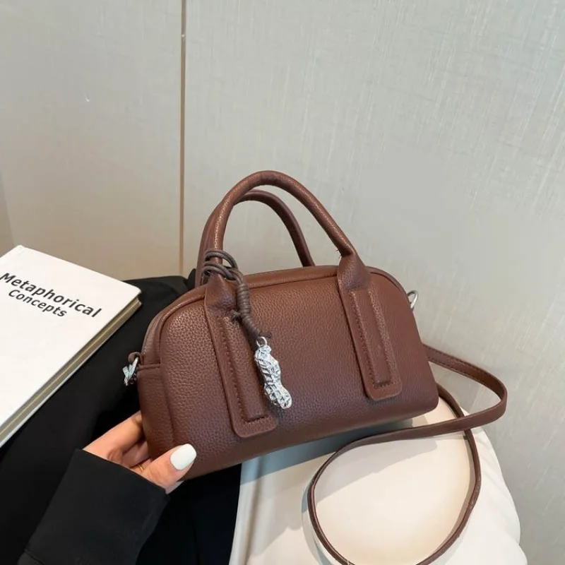 Popularna Klasyczna Ekskluzywna Skórzana Damska Torba na Ramię Luksusowa Marka Modna Elegancka Z Wyrafinowanymi Detalami Torba do Pracy w Stylu Vintage ​