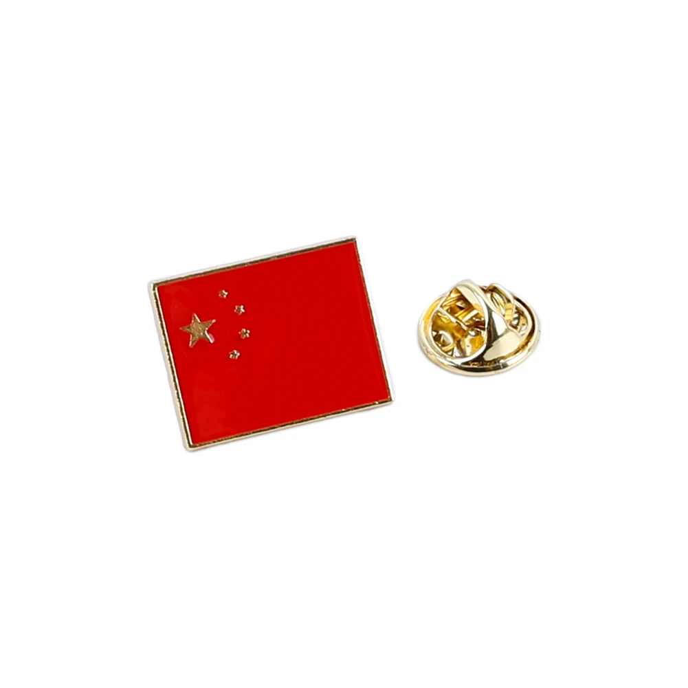 Alloy Flag Brooch China UK Germany Australia Patriotic Badge National Day Celebration Party Logo Gifts for Men Women Jewelry