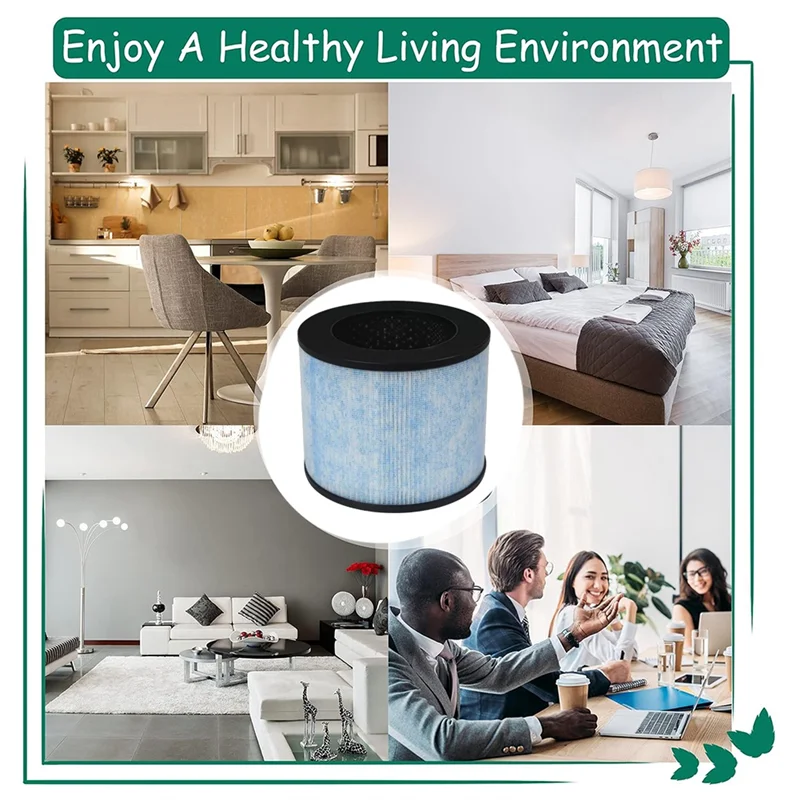 F100 Filter Replacement For Instant AP100 Small Air Purifier With Antimicrobial Coating And Activated Carbon Filter-A77G