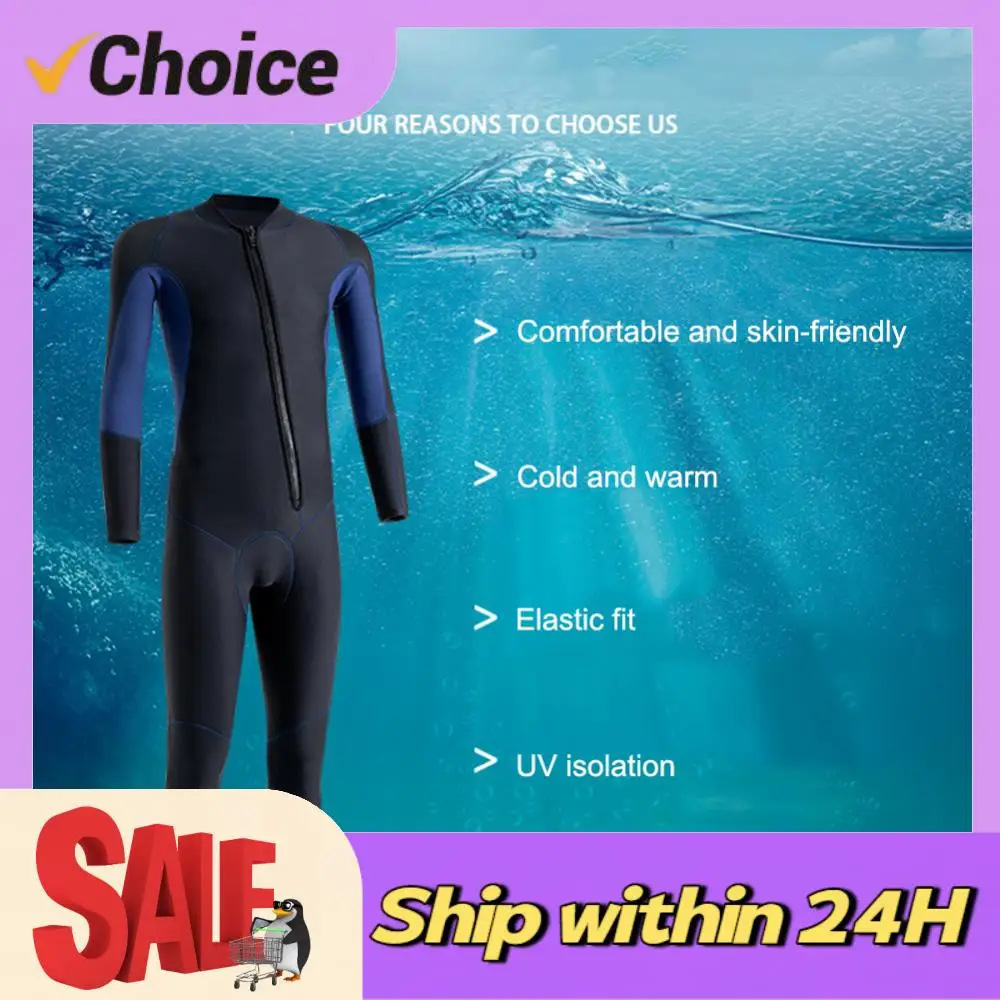 

Neoprene Diving Surfing Clothes Cold Proof Unisex Diving Protection Clothes with Zipper Elastic Anti-scratch Outdoor Accessories