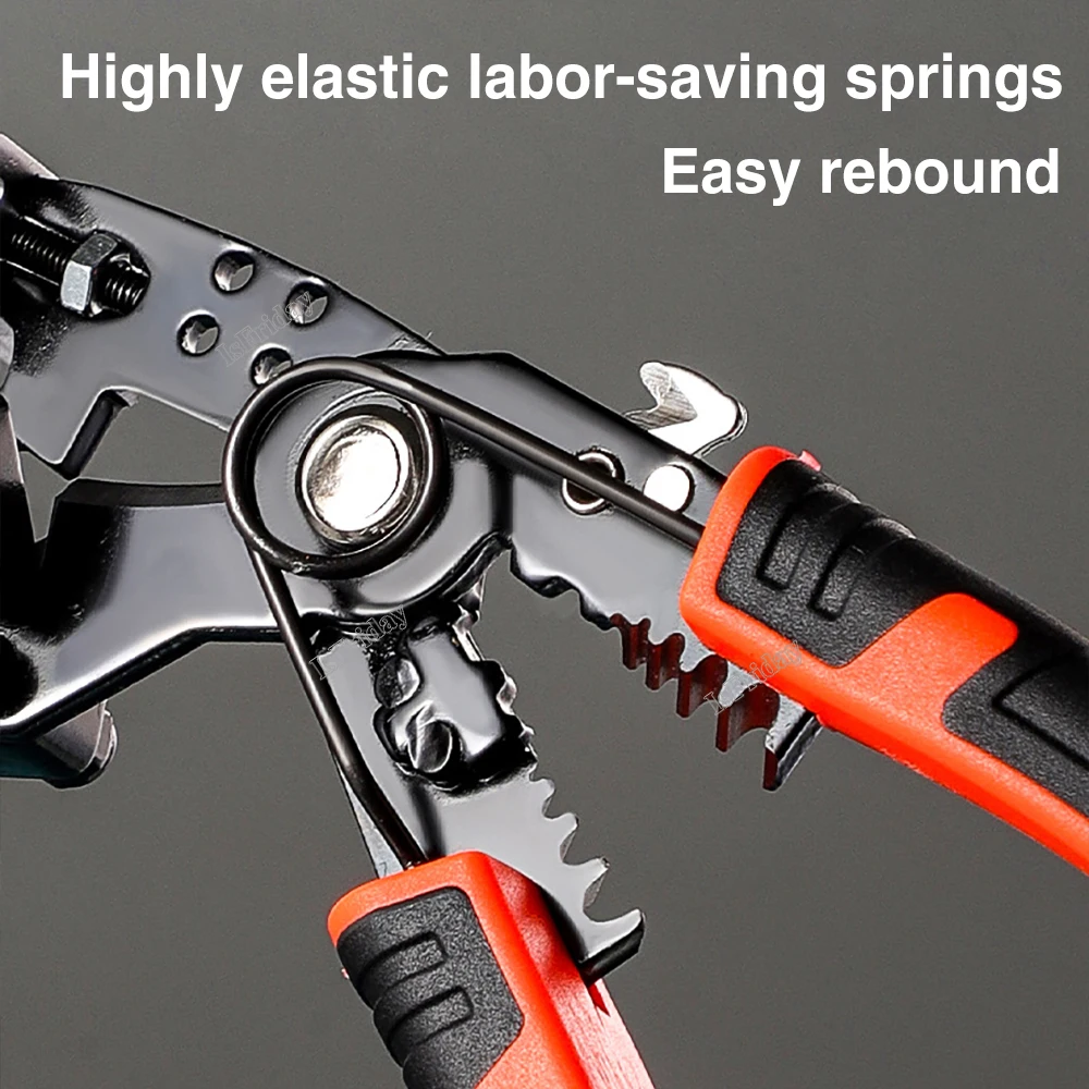 Wire Stripping Multifunctional Pliers For Cable Cut Crimp Bending Wire Stripper Wrench Cable Cutter Crimper Automatic Hand Tool