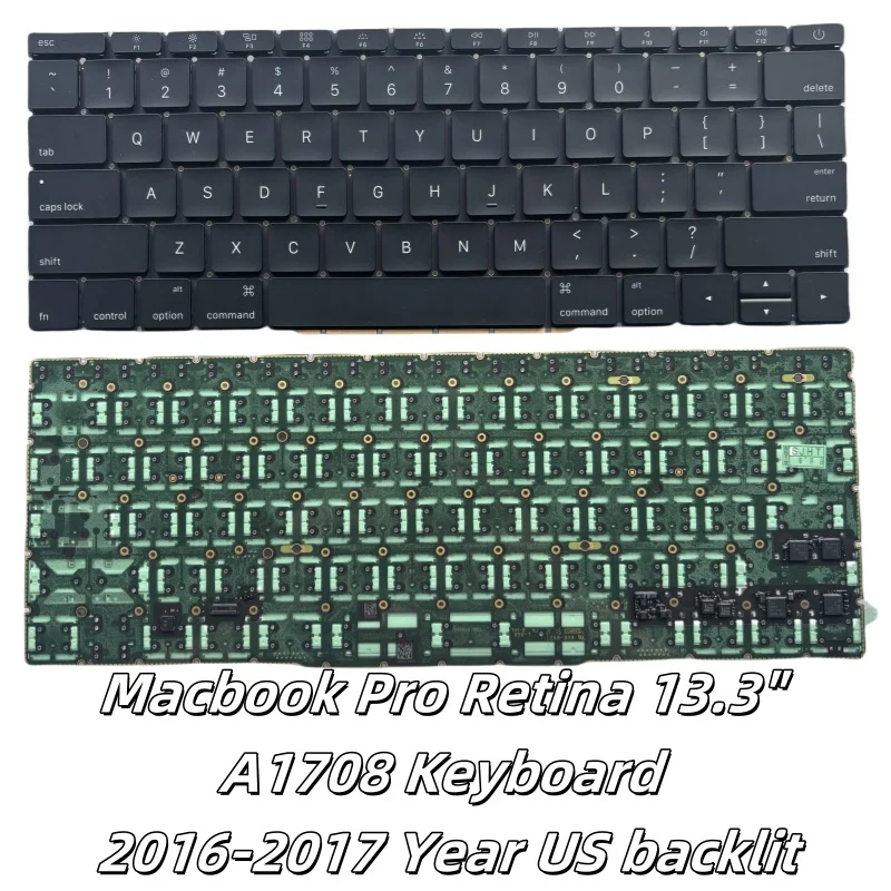 

Оригинальная новая клавиатура для Macbook Pro Retina 13,3 дюйма A1708, клавиатура США, 2016-2017 год