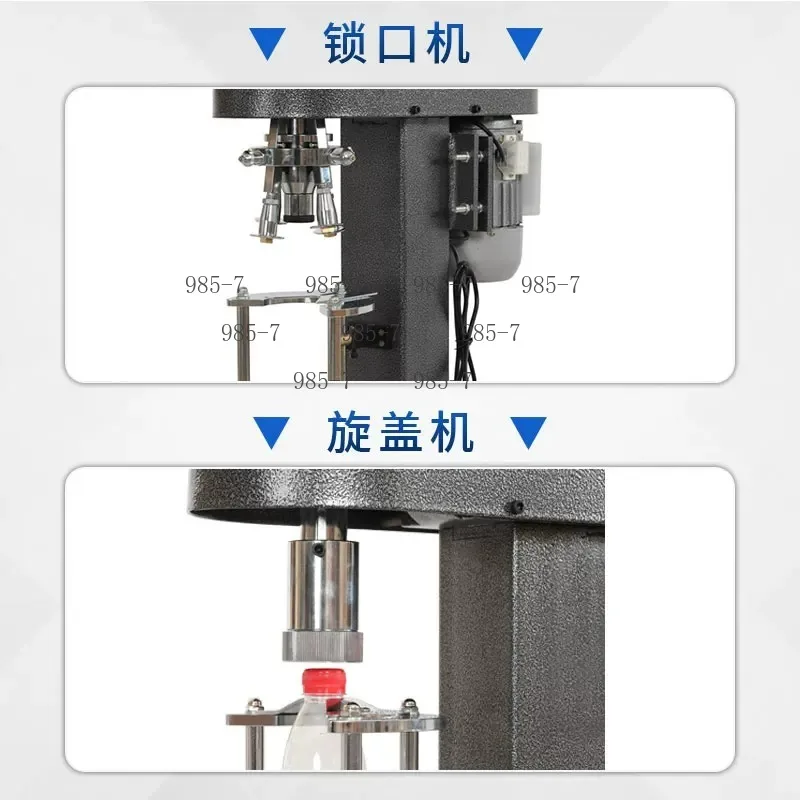 Manual & Semi Automatic Bottle Capping Machine Aluminum ROPP Cap Locking Crimper For Wine Glass Bottle Pilfer Proof Sealing