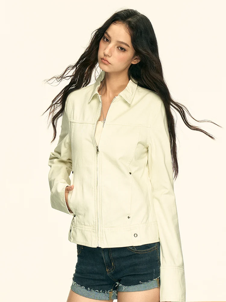 

Biker Jackets Womens Jacket Sleeveless Spring Knitted Slim Tailored Minimalist Urban Cleanfit Professional Elegant Stylish Femme