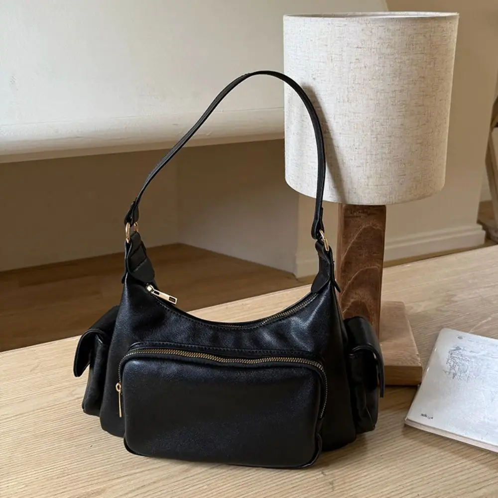 

Simple Y2K Retro Shoulder Bag Fashion Spicy Girl Hobo Bag Handbag Korean Armpit Bag Shopping