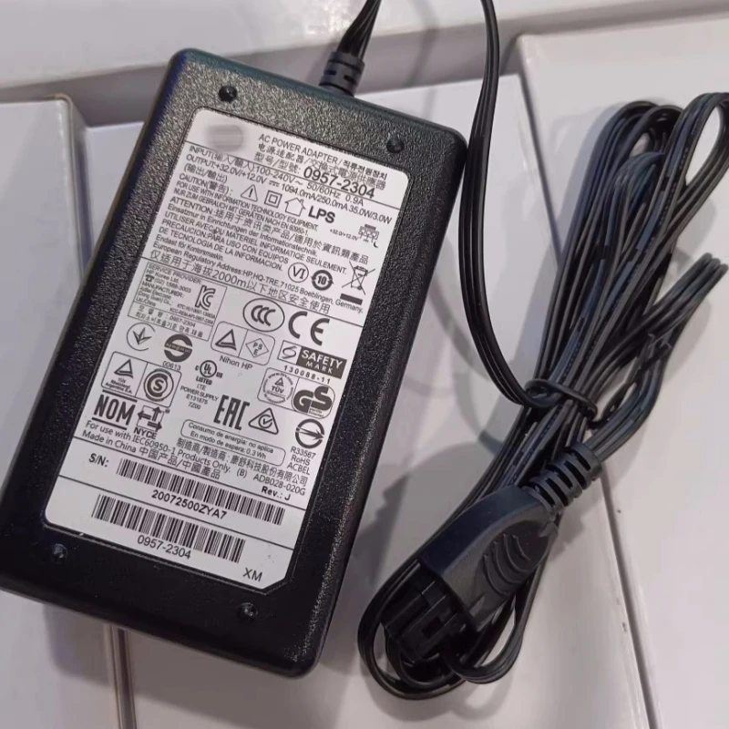 Original AC Adapter for 3610 7110 7510 3620 6700  Officejet +32V 1094mA +12V 250mA 0957-2304