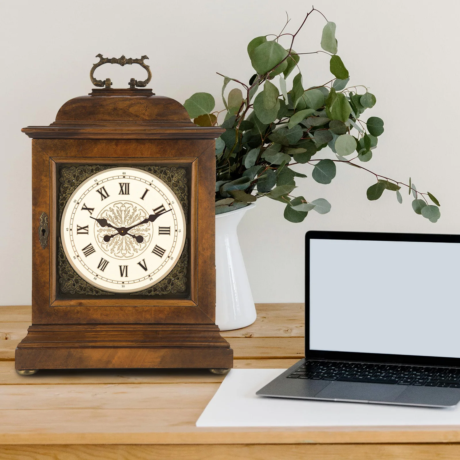 

Aluminum Diy Replacement Roman Numeral Wall Dial Sturdy Round Dial Disc For Diy Clock Accessories Clock Movement Part Tool Kit