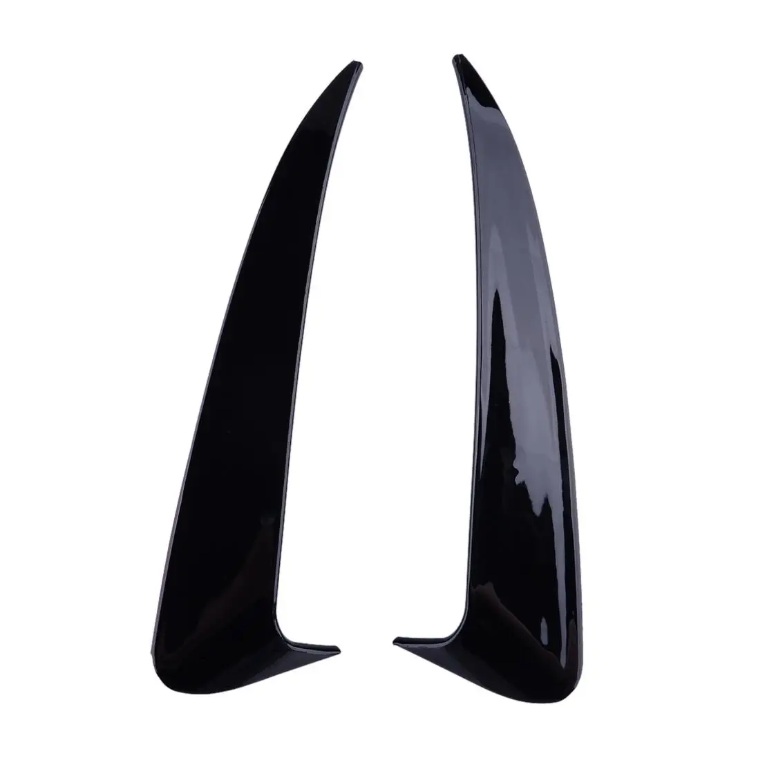 

2pcs Gloss Black Rear Bumper Apron Spoiler Canard Spoiler Air Vent Trim Cover Fit for Mercedes-Benz C Class W205 Sport 2015-2018