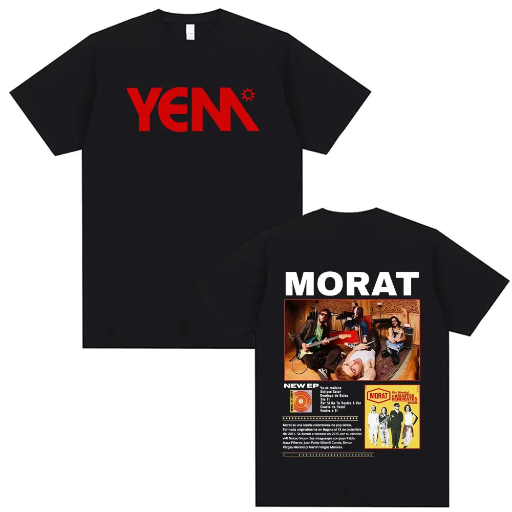 

Rock Band Morat Asuntos Pendientes 2025 Tour Merch T-shirt Men Women Clothing Fashion Street T Shirt Comfort Oversized Tee Shirt