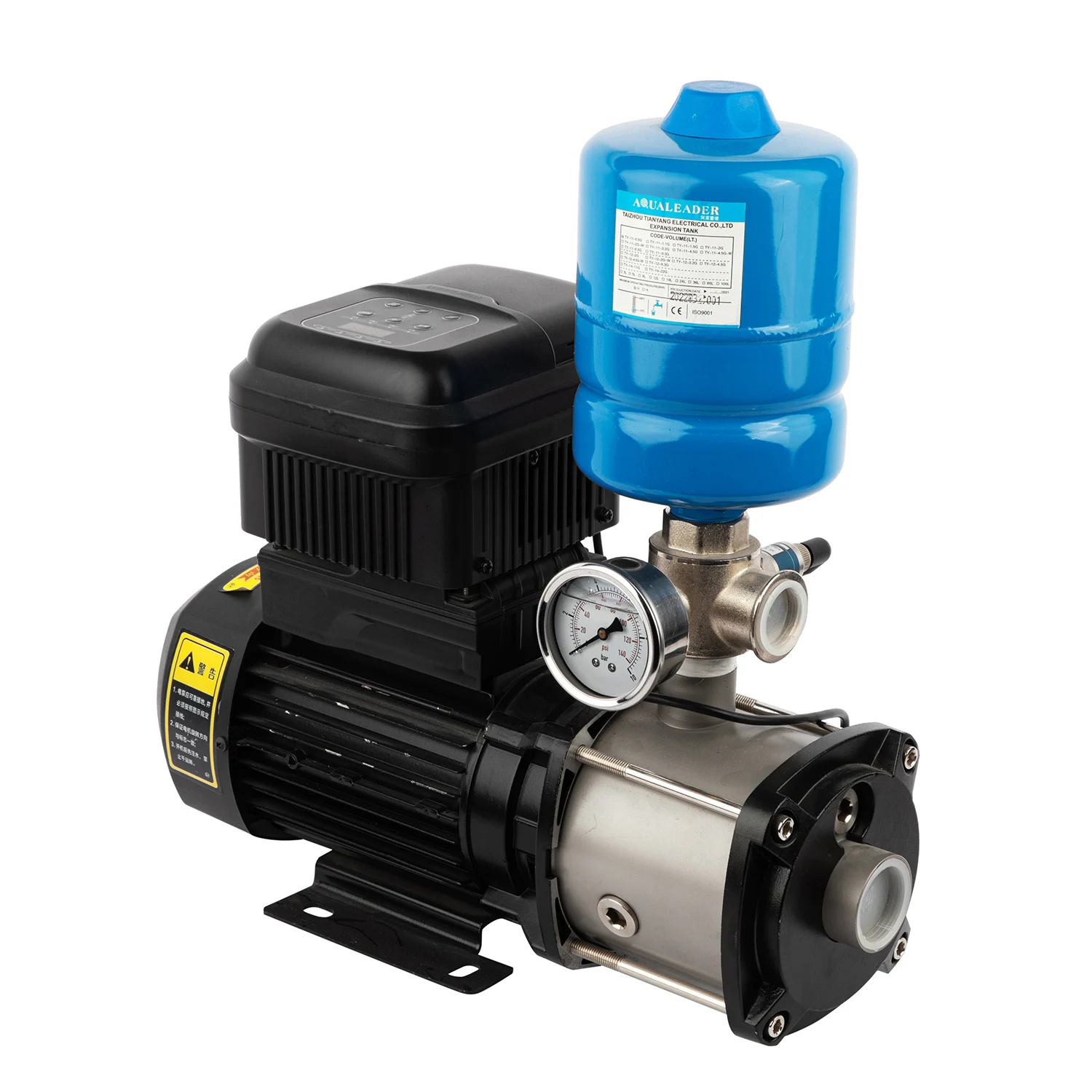 High-Performance Electric Stainless Steel Water Pump Silent Multistage Centrifugal Booster with Variable Speed Permanent Magnet