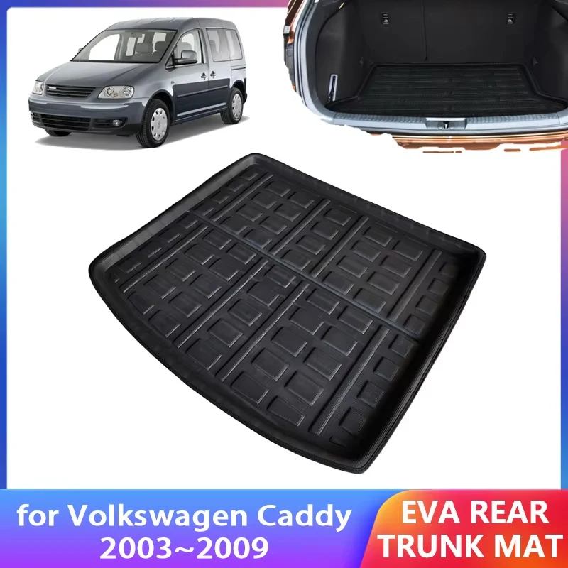 

Car Trunk Mat for Volkswagen Caddy 3 2k 2003~2009 VW 2005 2007 2008 Accessorie Car Floor Tray Waterproof Liner Cargo Boot Carpet