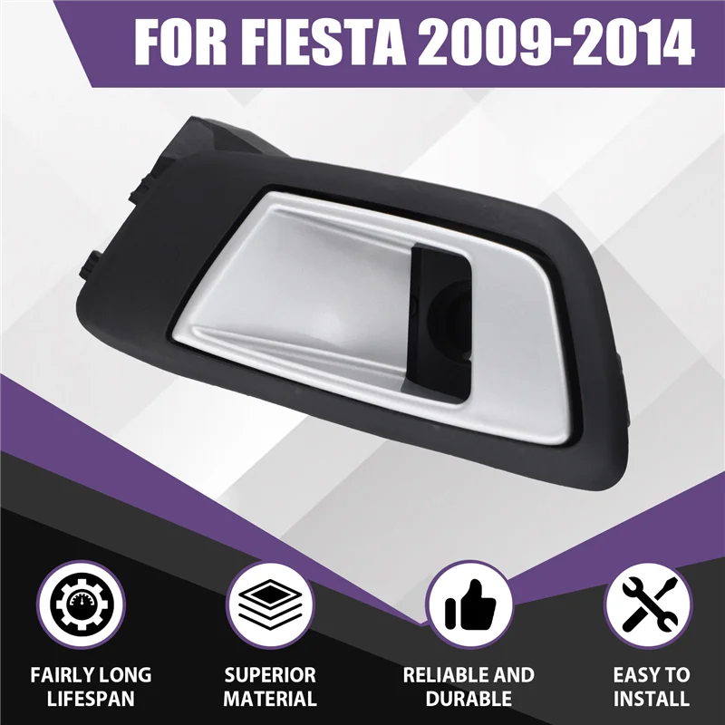 자동차 후면 내부 도어 핸들 어셈블리 Ford Fiesta 2009-2014 Right 용 내부 당김 핸들