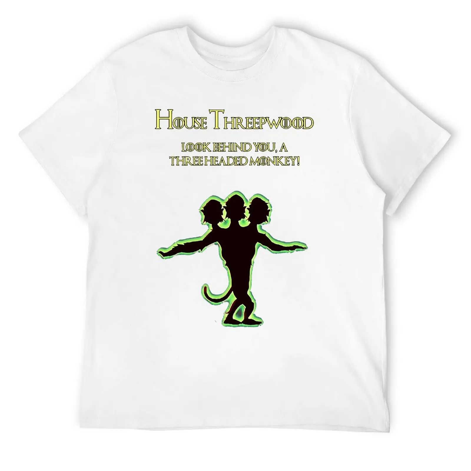 Monkey Island House Threepwood Essential Tshirt Novelty T-shirt Harajuku Movement  Humor Home USA Size