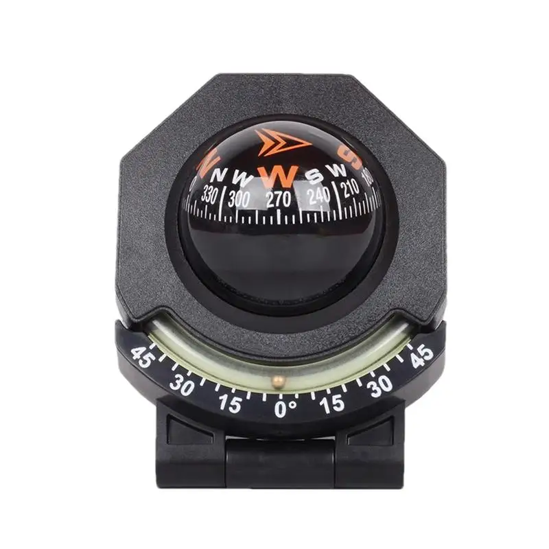 Multifunction Car Inclinometer Outdoor Measure Tool Vehicle Compass Car Mount Compass Ball Compass For Vehicle Boat tools